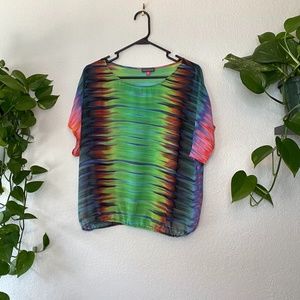 Vince Camuto Rainbow Blouse Medium
